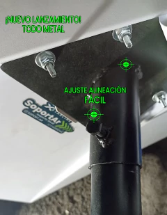 Imagen de Soporte Apto Viento Patagonia con adaptador todo metal para Starlink V4 - SoportAr
