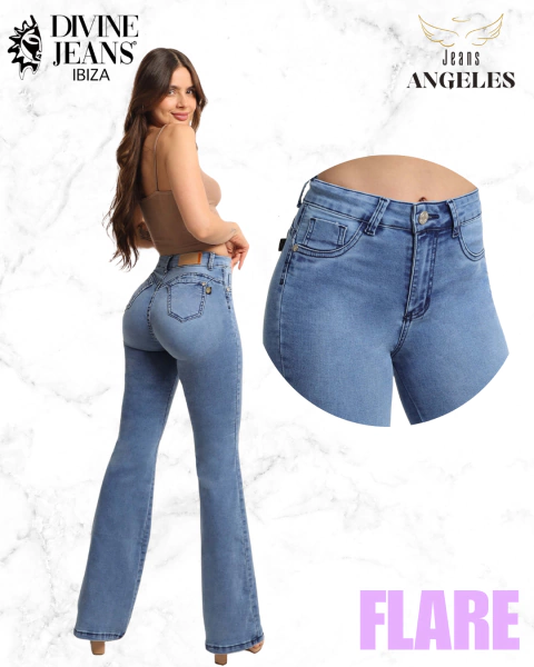 Ferrari Light blue Flare Divine Jeans - comprar en línea