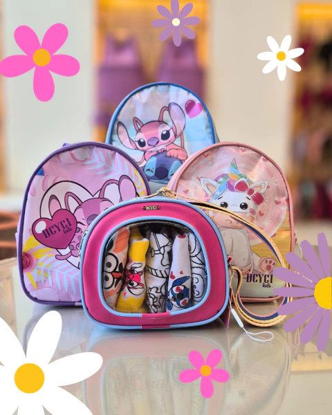 Kit Infantil Bolsa/Mochila e Calcinhas