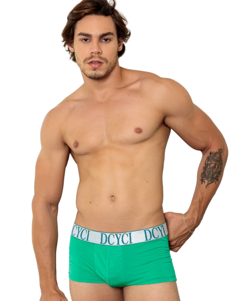 Cueca Box Curta Adulta Mesclada com Cós Personalizado Dcyci