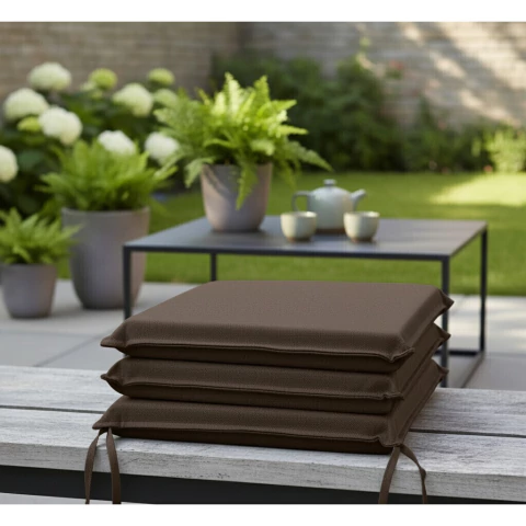 Almohadones Para Silla Chenille 40x40 Cm Con Cierre Pack X6