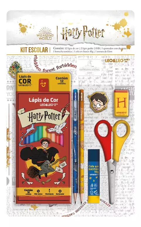 KIT ESCOLAR H.POTTER 7 PEÇAS LEO&LEO