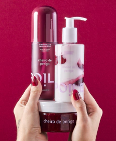 Linha completa Cheiro de Perigo: Body Splash, Hidratante e Esfoliante - comprar online