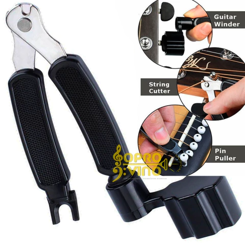 Enrolador Encordoador Cortador Cordas Guitarra Violão Cavaco ( 3 em 1 ) Smart En001