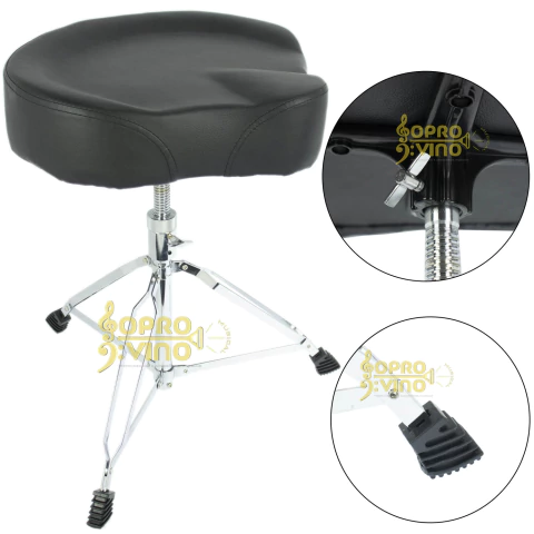 Banco Bateria Mod. Selim Confortável Anatômico c/ Trava Rosca Spanking Cód. 494