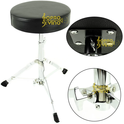 Banco Bateria Confortável c/ Ajustes Altura Giro 360º Reforçado Dreamer SG3B-T