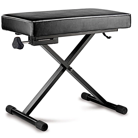 Banco Confortável Almofadado 2 Estágio Altura Piano Teclado Hércules KB200B