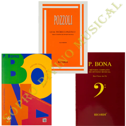 Kit Bona Clave de Sol Bona Clave de Fa e Pozzoli
