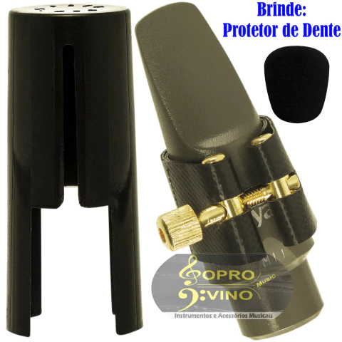 Boquilha Sax Alto Rico Metalite M11 Modelo Vintage Completa