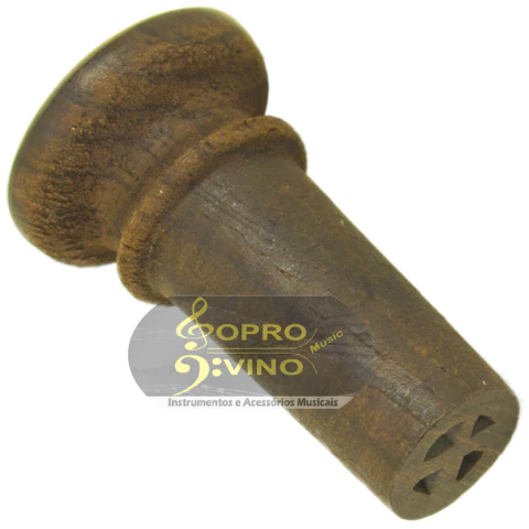 Botão Violino 3/4 ou 4/4 Madeira Ébano Paganini PVB021