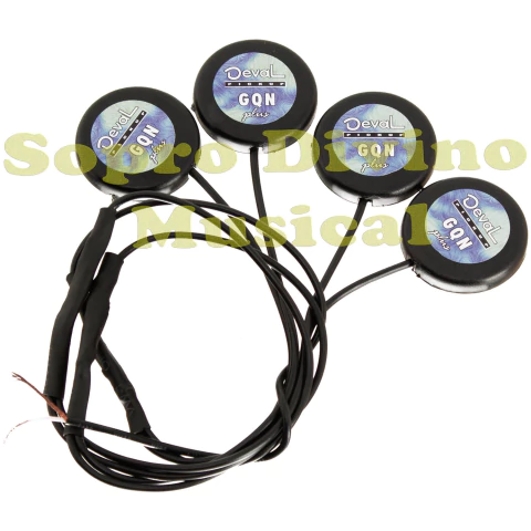 Captador Contato Quadruplo Violão Nailon Deval (GQN Plus)