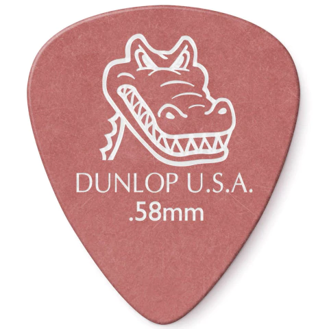 Palheta 0.58mm Gator Dunlop U.S.A 417R.58 Cód.1811