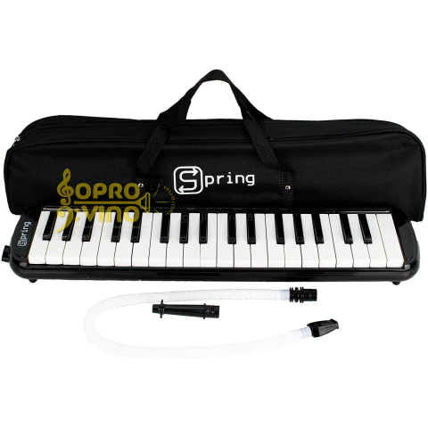 Escaleta 37 Teclas Branca Preta Corpo Preto Estojo Bocal Bag Spring SG3737PT 00398