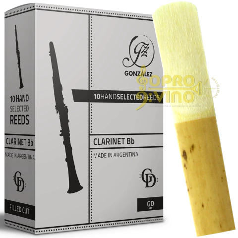Palheta Clarinete Sib Gonzalez GD Corte Filed - UN
