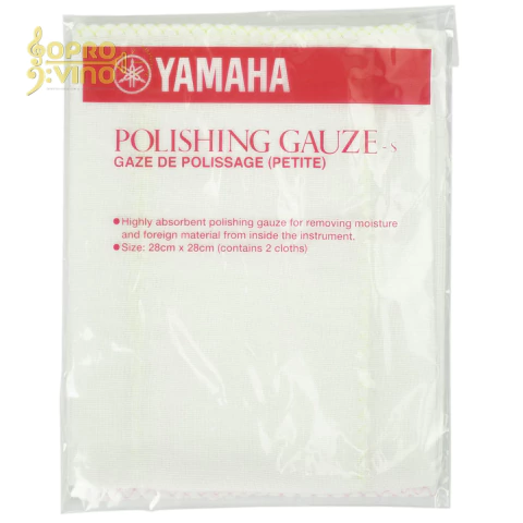 Kit c/ 02 Flanelas 28cm p/ Limpeza Instrumentos Musicais Yamaha Japão (Polishing Gauze S) Cód. 28482