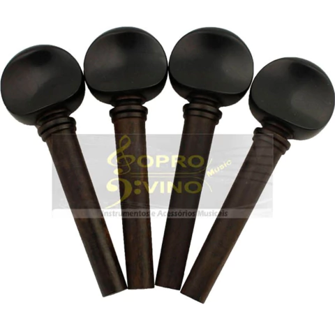 Kit Jogo com 04 Cravelhas com Furos Para Violino Mavis