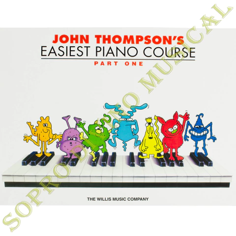 Kit Método Piano John Thompson Easiest Piano Course Parte 1 e 2