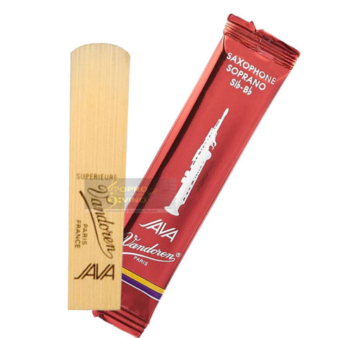Palheta Sax Soprano Java Red Cut Vandoren Paris Numerações