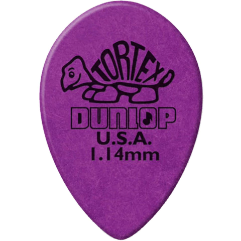 Palheta Tortex Small Teardrop 1.14mm Roxa Dunlop Cod.6426