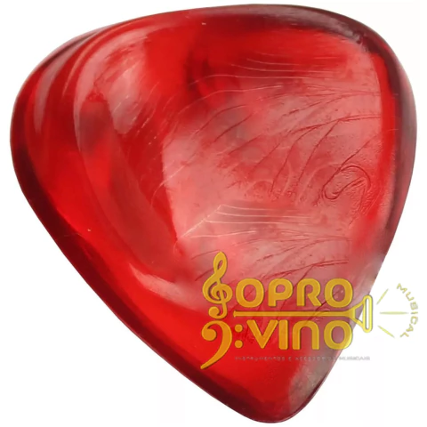 Palheta Violão Anatômica Grossa Solo Torelli Vermelho Ta055 Unidade