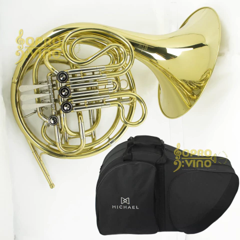 Trompa Dupla Afinação Sib/Fá Laqueado Michael WHRM45N c/ Estojo e Acessórios (Outlet)