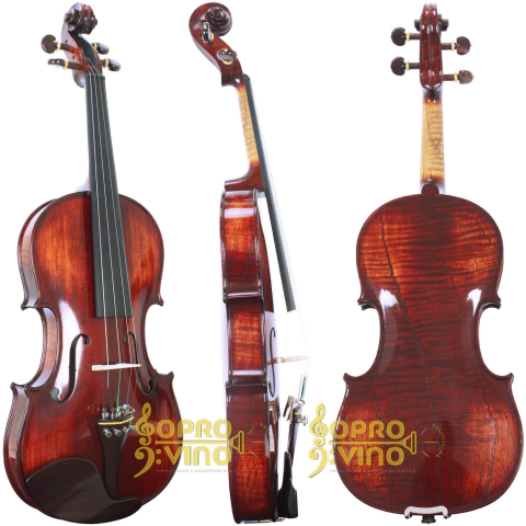 Violino 4/4 Rolim J.A. Francis Custom Teller Profissional Natural Alto Brilho
