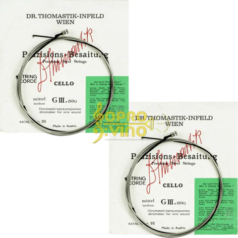 Corda Avulsa Sol ( G ) Violoncelo 4/4 Thomastik Infield Viena ( Kit c/ 2 Cordas )