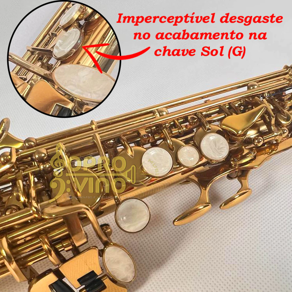 Sax Soprano Sib 02 Tudéis Acabamento Laqueado Michael WSSM35 c