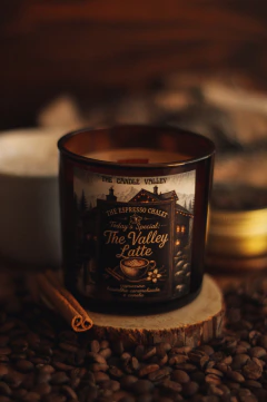 Vela aromática The Valley Latte - 190g - The Candle Valley