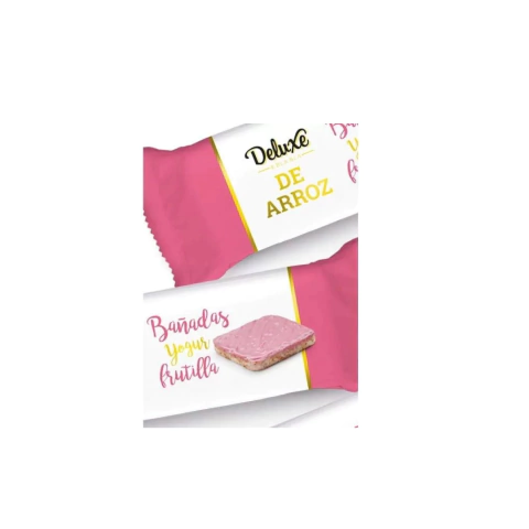 Deluxe Galleta de Arroz Bañada en Frutilla