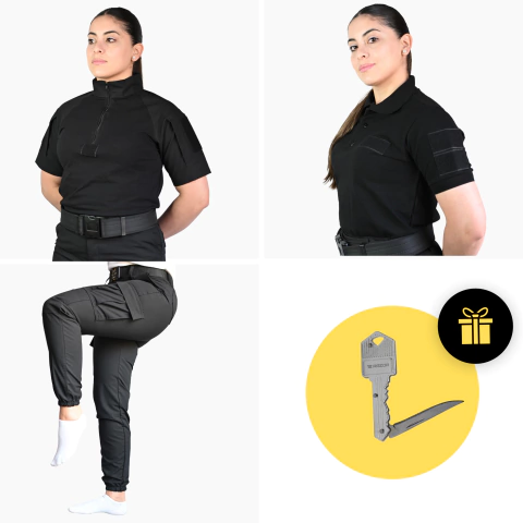 COMBO UNIFORME RIPSTOP ANTIDESGARRO NEGRO MUJER - comprar online