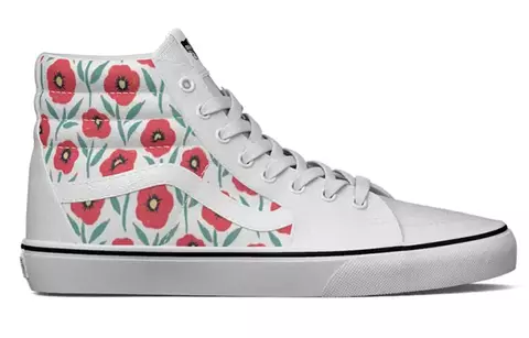 Sk8-Hi Flowers True White