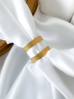 Anel 2 Fios Dourados