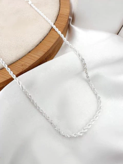 Colar Cordão Baiano Prata