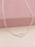 Colar Choker Mini Nó Prata na internet