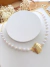 Colar Choker Concha e Pérolas