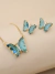 Conjunto Borboleta Azul