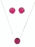 Conjunto Prata Círculo Pink na internet