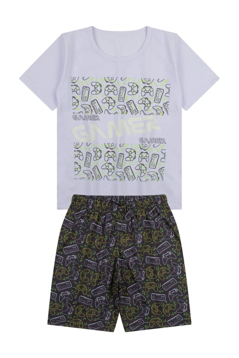 Pijama Infantil Menino Branco