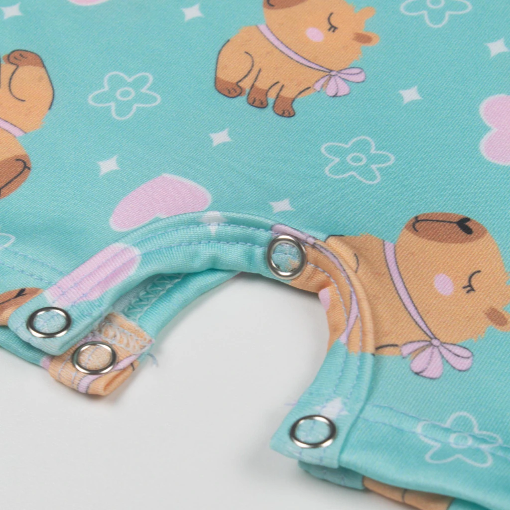 Romper Infantil Menina Sublimado Capivara - Alemara - Mmoda