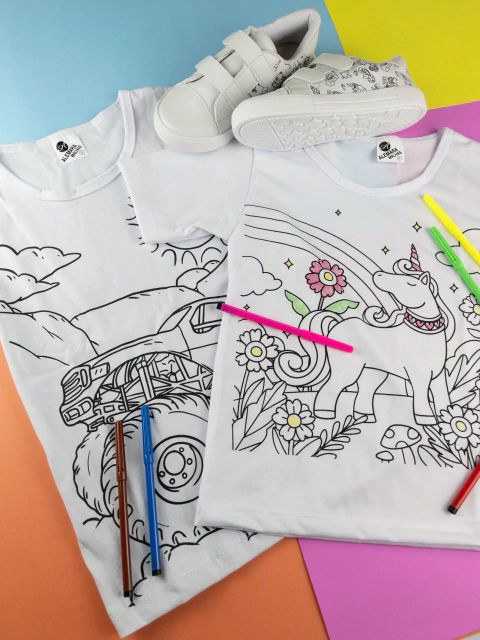 Blusa Infantil Menina Sortida para Colorir - comprar online
