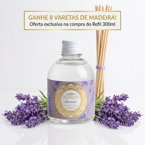 Refil de Difusor Lavander 300ml-Floral relaxante