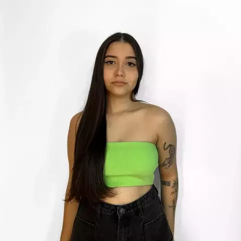 CROPPED POWER VERDE LIMA - comprar online