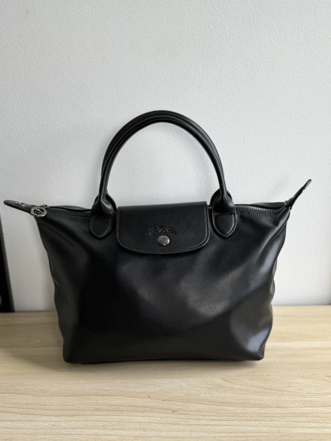 Longchamp talla M - Polipiel negra