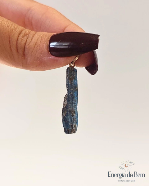 Pingente de Cianita Azul Mini I Proteção dos Anjos