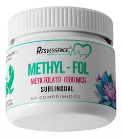 Metilfolato Sublingual 1000 Mcg. Por 60 Comp. Resvessence Sin Sabor