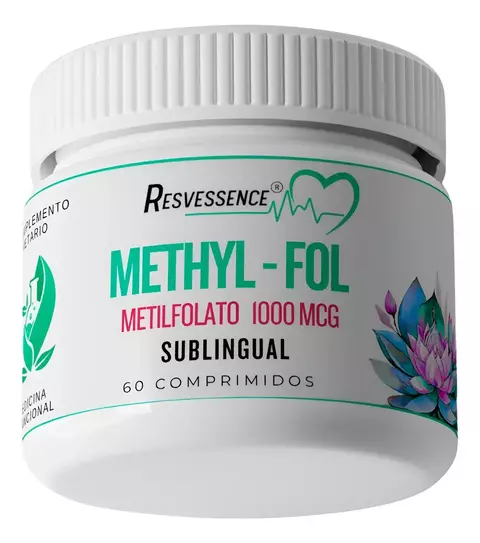 Metilfolato Sublingual 1000 Mcg. Por 60 Comp. Resvessence Sin Sabor