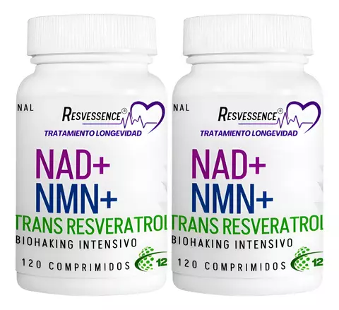Nad + Nmn + Trans-resveratrol 1200 Mg X 240 Comprimidos