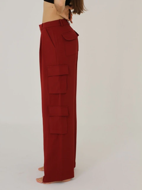 Calça Cargo - Vinho - comprar online