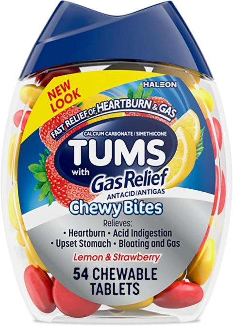 TUMS Chewy Bites com alívio para gases
